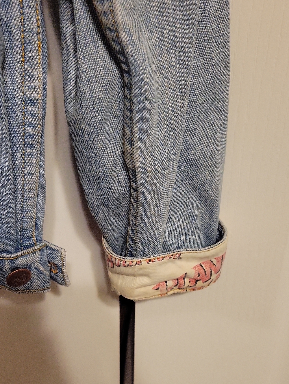Cancun Light Blue Denim Jacket Lg - Picture 4 of 8